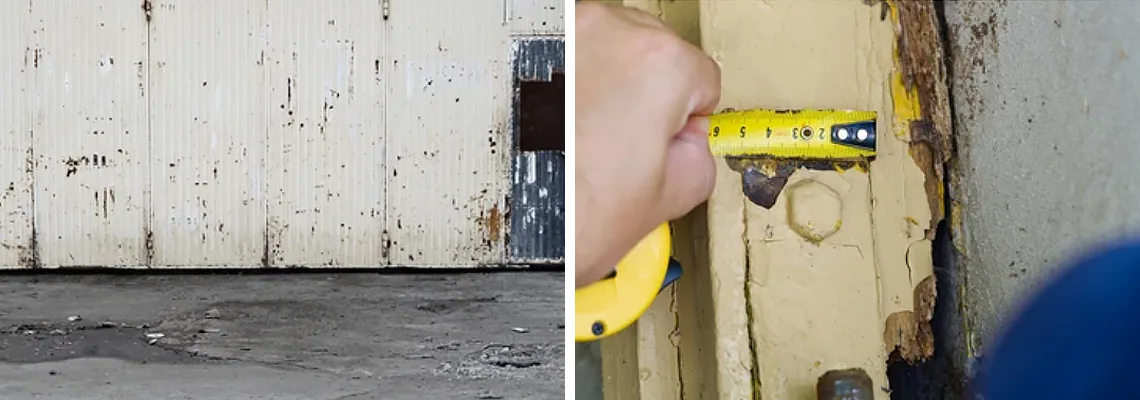 Lift Master Rusty Garage Doors in Port St Lucie, Florida